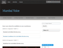 Tablet Screenshot of mumbaivoice.com